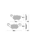 Bremsbelag Brembo Carbon-Keramik ECE-R90 Scooter - 07091