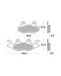 Bremsbelag Brembo Sinter ECE-R90 Scooter - 07095XS