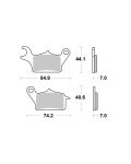 Bremsbelag Brembo Carbon-Keramik ECE-R90 Scooter - 07122