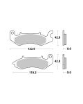 Bremsbelag Brembo Carbon-Keramik ECE-R90 Scooter - 07117