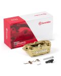 Bremszange links Brembo - aus Aluminium, gold eloxiert mit Brembo - Logo - 920B69007