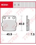 Bremsbelag Sinter - MCB 561