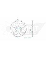 Kettenrad 47 Zähne Esjot - Teilung 1/2 x 5/16 R8,51 (428) - 1500 0647