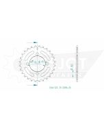 Kettenrad 28 Zähne Esjot - Teilung 5/8 x 1/4 R10,16 (520) - 3200 8628