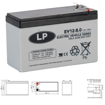 Batterie Landport EV12-8 - 100 161411