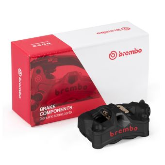 Bremszange rechts Brembo - aus Aluminium, schwarz eloxiert mit rotem Brembo - Logo - 920D02093