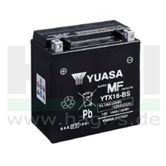 Batterie Yuasa YTX16-BS-12V 14Ah DIN 51402 - 300 16 904