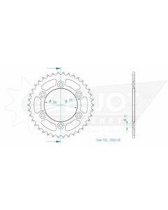 Kettenrad 38 Zähne Esjot - Teilung 5/8 x 5/16 R10,16 (525) - 2900 2138